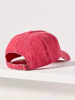 ALL CAPS - “LIMA” Washed Pink Cotton Baseball Cap with Adjustable Strap